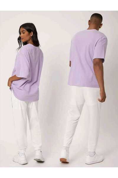 WOODROFFE Unisex 2-Piece Lover Combination - Casual Oversize Boyfriend T-Shirt, εμπριμέ σχέδιο