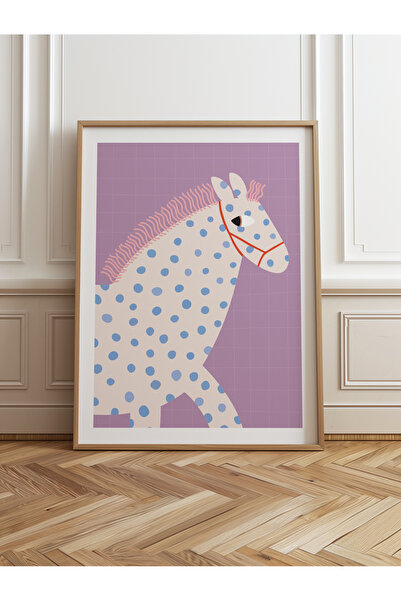 HOMEPACK Tekli Ahşap Çerçeveli Tablo Tek Parça Poster Tablo TK/739