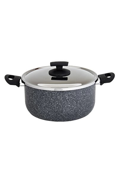 Newflon Granite pot with lid 24 cm