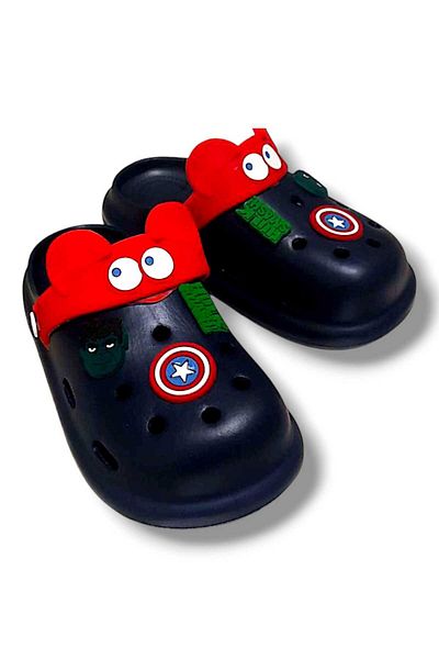 AYFOX Boy's Slippers Closed Front Sabo Hulk Figured Garden Bathroom Pool Bathroom Slippers