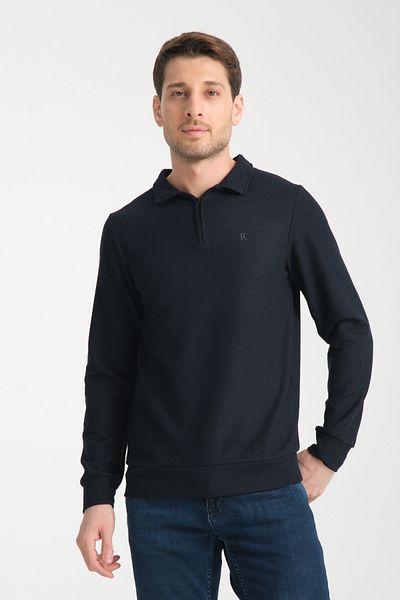 Rodi Men's Half Zipper Long Sleeve Sweatshirt 7702