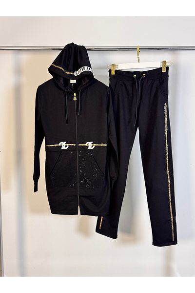 Posh Chic Plus Size Tracksuit Set - Meeting of Elegance and Comfort