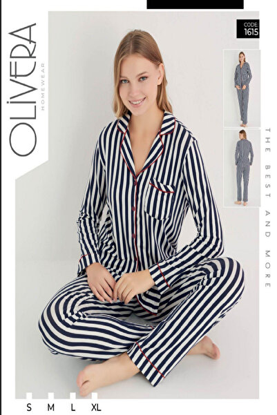 Olivera 4 Seasons Size Button Women's Pjamas Set Dfn1615