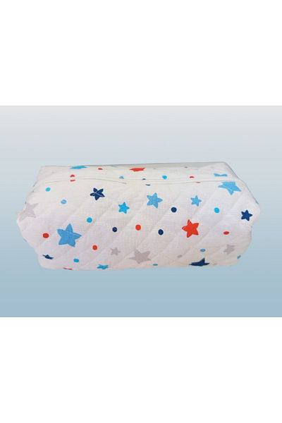 SYG Geantă de machiaj din țesătură de bumbac cu model de stele 22 x 10 x 8cm SYG-YLDZ02