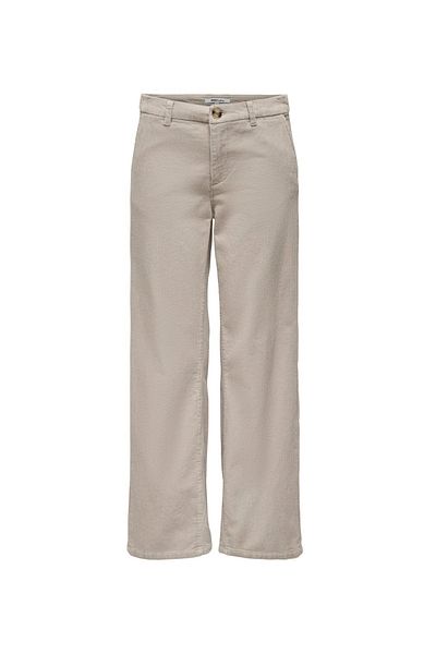 ONLY Low Waist Regular Cream Women Pants Onltiggy Lw Cord Str Pant Tlr