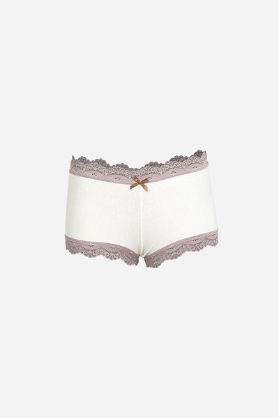 Akbeniz Γυναικείο Cotton Cream Boxer Σετ 2 - 40277