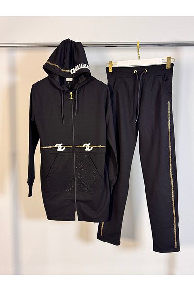 Posh Chic Plus Size Tracksuit Set - Meeting of Elegance and Comfort