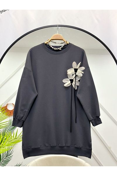 YEDİLALE Flowered Saw Tunic