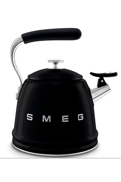 SMEG 50's Style Black Pressurized Set Top 2.3 Lt Kettle