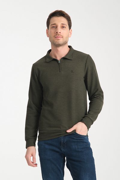 Rodi Men's Half Zipper Long Sleeve Sweatshirt 7702