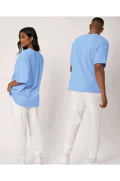 WOODROFFE Unisex 2-Piece Lover Combination - Casual Oversize Boyfriend T-Shirt, εμπριμέ σχέδιο