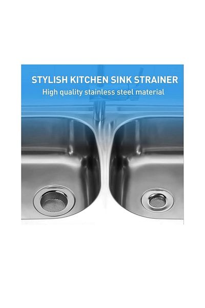 UYT LİFE 9 cm Stainless Steel - Kitchen Sink Strainer & Drain Stopper