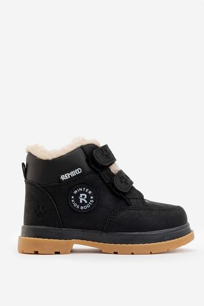 Liger Winter Fur Lined Baby Boots (22-25) Black
