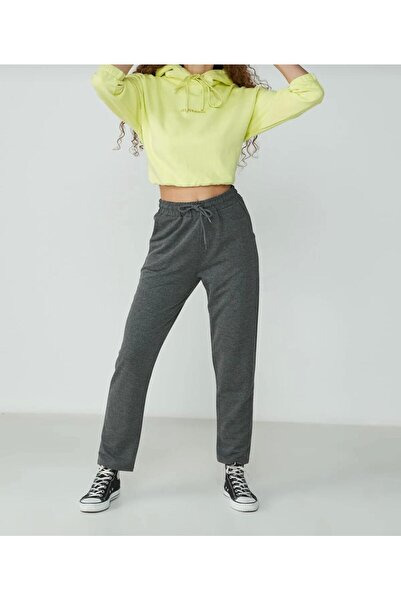 UYN SPORT Ανθρακί ελαστικό πόδι με ψηλόμεσο άνετο κούφιο - Φούτερ Jogger