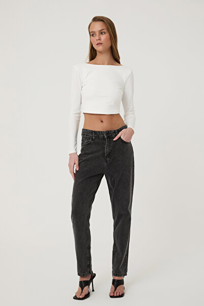 Quzu Mom Jean Anthracite