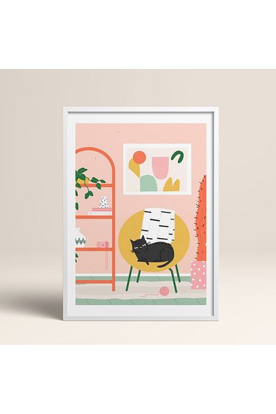 HOMEPACK Pictură cu un singur cadru din lemn Pictură poster dintr-o bucată TK/735