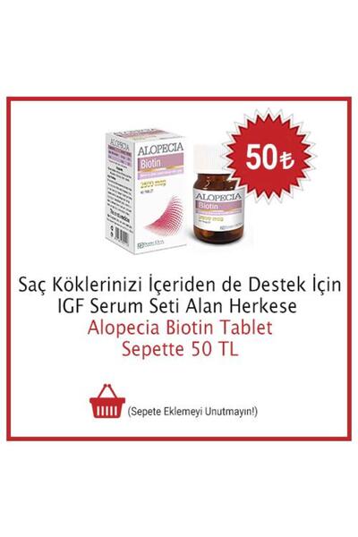 Alopecia Saç Dökülmesine Karşı Igf Serum 3 Aylık Set Dermaroller Hediye