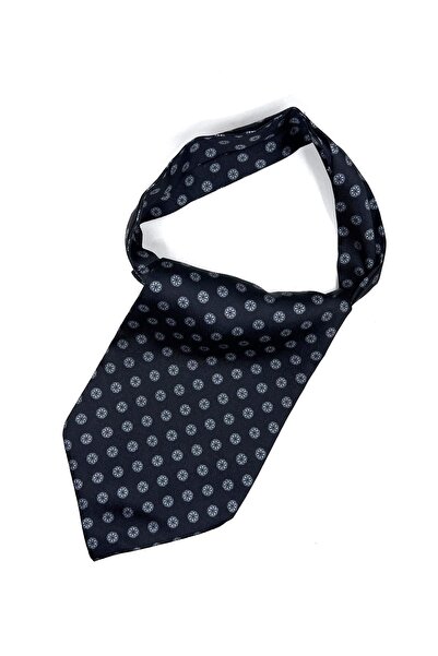 La Pescara Чорний мотив візерунок чоловічий шарф K458