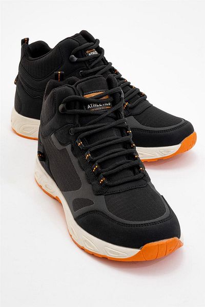 Jagulep Water Repellent Outdoor Men's Boots BLACK - ORANGE