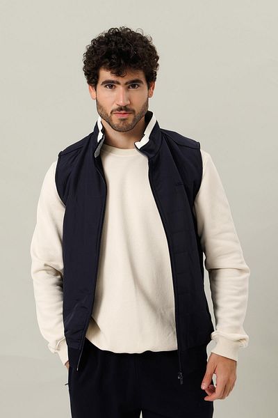 Escetic Ecru Casual 5-Pocket Men's Tracksuit Set - 3 Yarn Lakos Tk0062