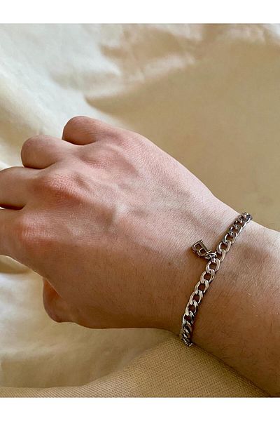 bijoux uniques Anti-Tarnish 316L Steel Bracelet with Letter B