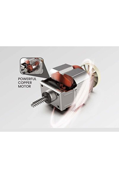 Badraig 3-In-1 Multifunctional Electric Prime Stand Mixer 5.2 L 1000 Watts FM101 White/Grey