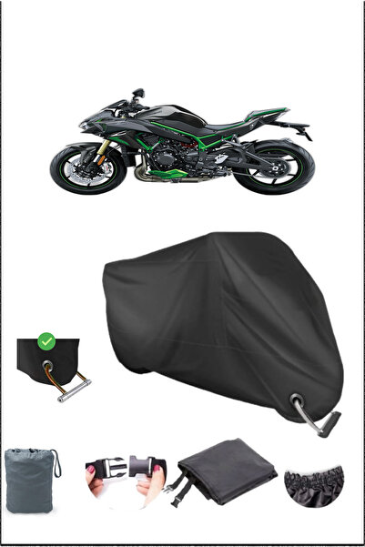 Breen Black Kawasakı Zh2Se Durable Lock Compatible Waterproof Motorcycle Tarp...