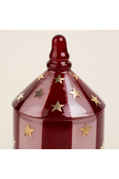 Zsa Zsa Zsu Aravalı Cam Dekoratif Kase 8x8x18 Cm Fuşya