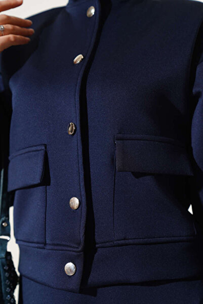 VOLT CLOTHİNG Női fémgombos szoknya búvárruha dupla szett