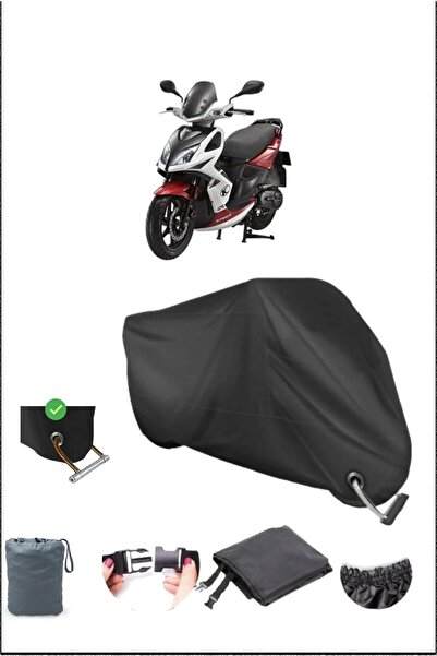 Breen قماش القنب الأسود Kymco Super8125 المتين المتوافق مع قفل الدراجة الناري...
