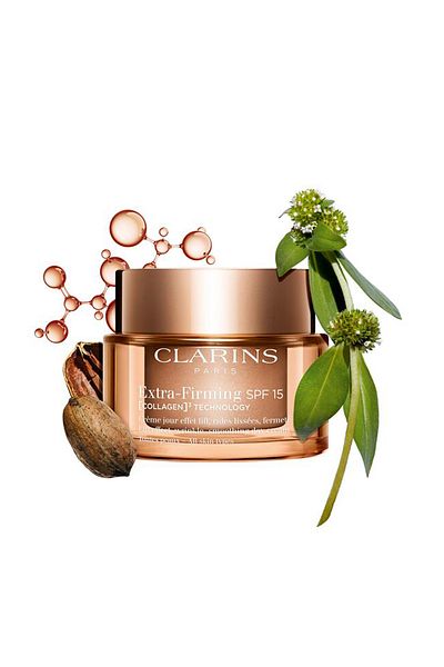 Clarins Extra Straffende Tagescreme Für Alle Hauttypen Lsf 15, Clarins 50 ml