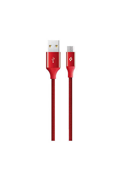 Ttec 2Dk11K Alumicable Micro Usb Şarj Kablosu,Kırmızı