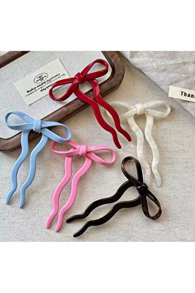 monalisatoka Kadın Pastel Tonlar Topuz Fiyonk Firkete 5'li Toka Seti