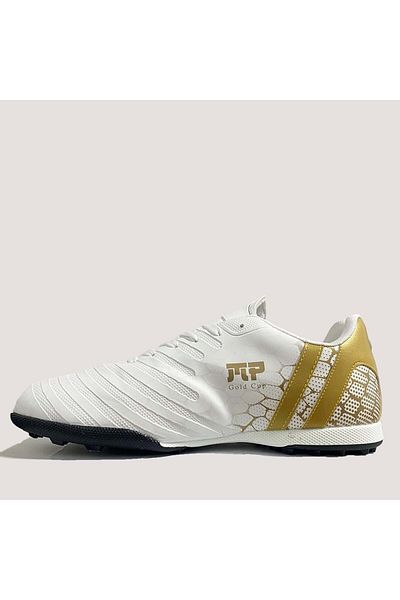 M.P. M.P. Pantofi casual albi cu detaliu auriu MP-2116 Pantofi albi