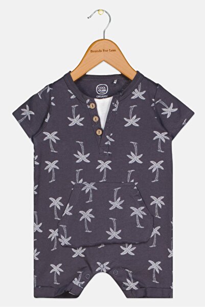 Cool Club بدلة رومبير مطبوعة بالكامل للأولاد الصغار، رمادي غامق