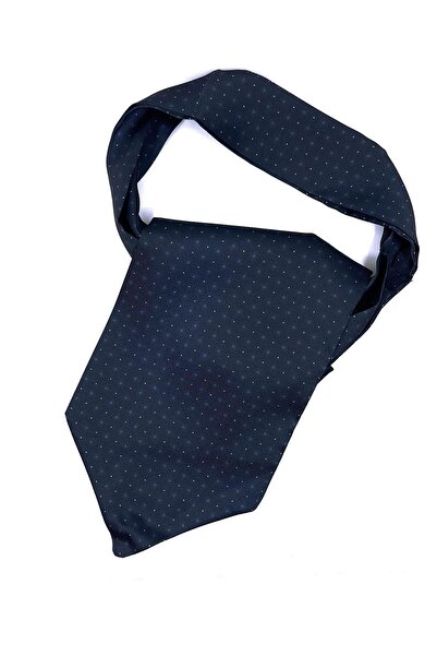 La Pescara Ανδρικό κασκόλ με μοτίβο με κουκκίδες σε μπλε ναυτικό χρώμα K440