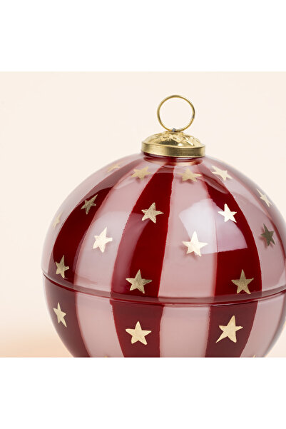 Zsa Zsa Zsu Aravalı Cam Dekoratif Kase 13x13x13 Cm Fuşya