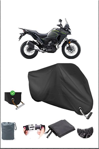 Breen قماش القنب الأسود Kawasakı Versysx300 المتين المتوافق مع قفل الدراجة ال...