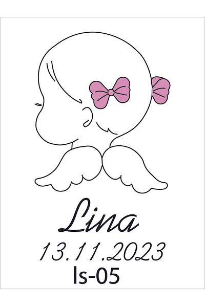 shop My First Hair Girl Boy Baby Memory Card Souvenir (Customized with Name)