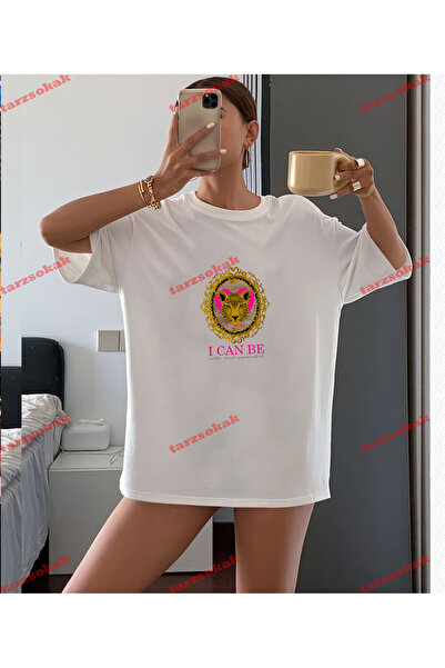 Tarzsokak Model leopard cu tăietură în formă de „I Can Be”