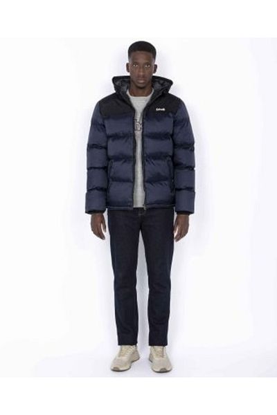 SCHOTT Jachetă cu glugă blue marin for bărbați Schott Utah2