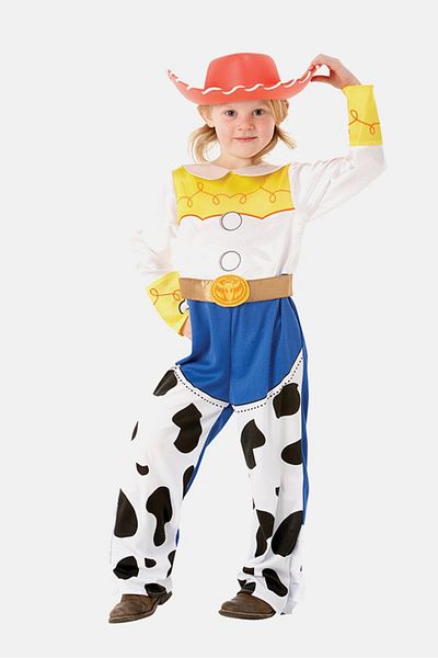 Disney Pixar Kids Girl Deluxe Jessie Costume, White Combo