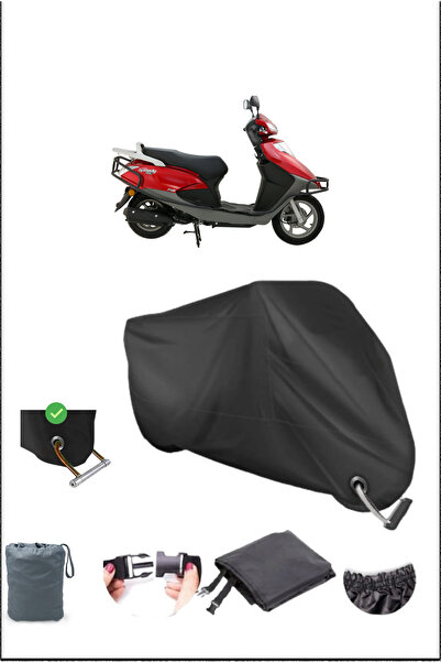 Breen Black Abush Speedy125I Durable Lock Compatible Waterproof Motorcycle Ta...