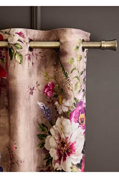 Evcimenhome НОВИЙ продукт Підкладкова рустикальна штора з металевими кільцями...