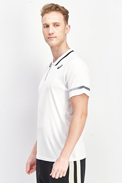 Asics Men Sportswear Fit Short Sleeve Golf Polo Shirts, White