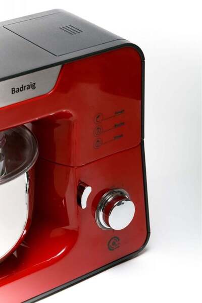 Badraig 3-In-1 Multifunctional Electric Prime Stand Mixer 5.2 L 1000 Watts FM101 Red/Black