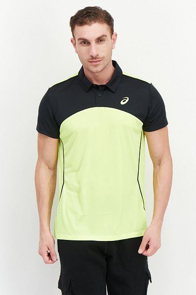 Asics Men Sportswear Fit Trainig Polo Shirt, Black