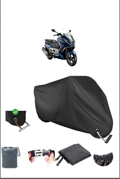Breen قماش القنب الأسود للدراجات النارية Arora GT125 المتين المتوافق مع القفل...