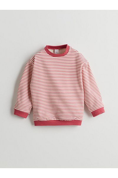 LC Waikiki Striped Baby Girl Sweatshirt and Leggings 2-Pack