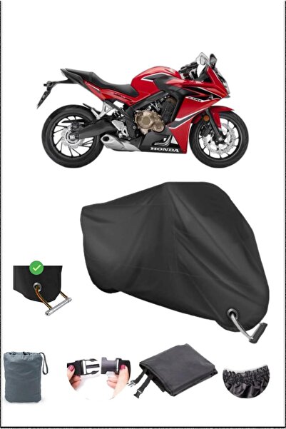 Breen Black Honda Cbr600f Durable Lock Compatible Waterproof Motorcycle Tarpa...